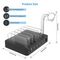 Зарядная станция 6-Port USB Desktop Charger Station (Q3008) Black