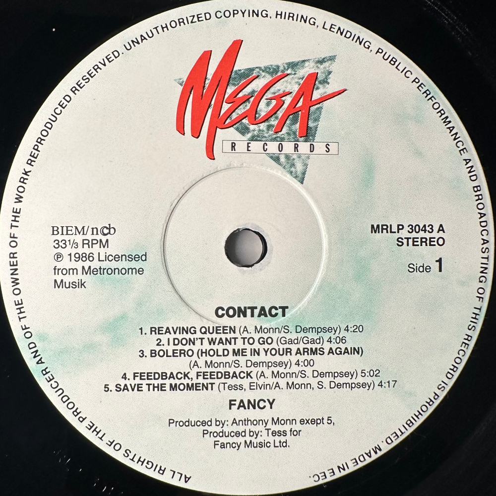 Fancy ‎– Contact (Дания 1986г.)