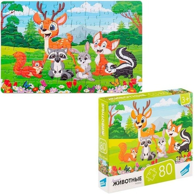 Пазл 80эл. "Животные" (Dream Makers)