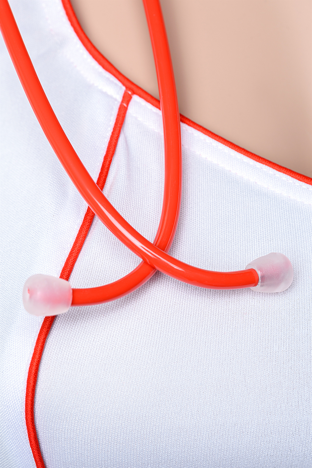 Костюм медсестры: платье стринги головной убор и стетоскоп XL