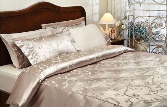 Постельное белье ASMARA сатин шелк с флоком TIVOLYO HOME Турция