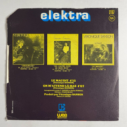 Винтажная виниловая пластинка LP Veronique Sanson Le Maudit, On M'attend La bas (France 1975) 7 дюймов, 45 RPM, Single
