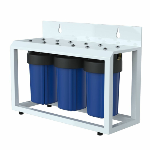 Фильтр магистральный 1" для хол. воды 10" BB тройной на стал.раме UNICORN