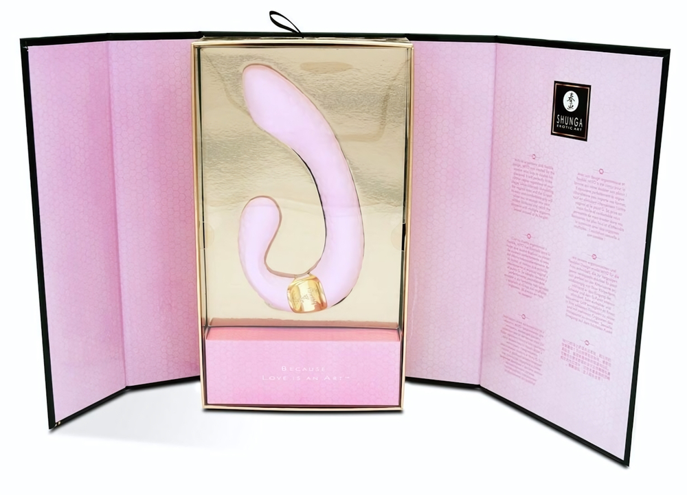 Розовый гибкий вибростимулятор MIYO с двумя моторами - 18,5 см. (Цвет: розовый)