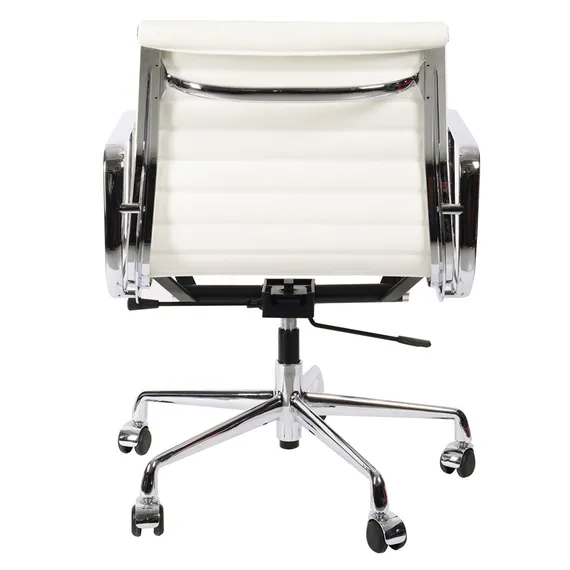 Офисное кресло Eames Ribbed EA 117 белая кожа