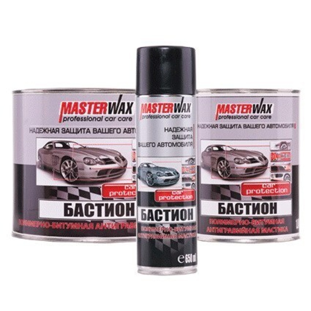 Мастика полимерно-битумная БАСТИОН MasterWax ж/б (1,0 кг) ЛИТ, MW010601