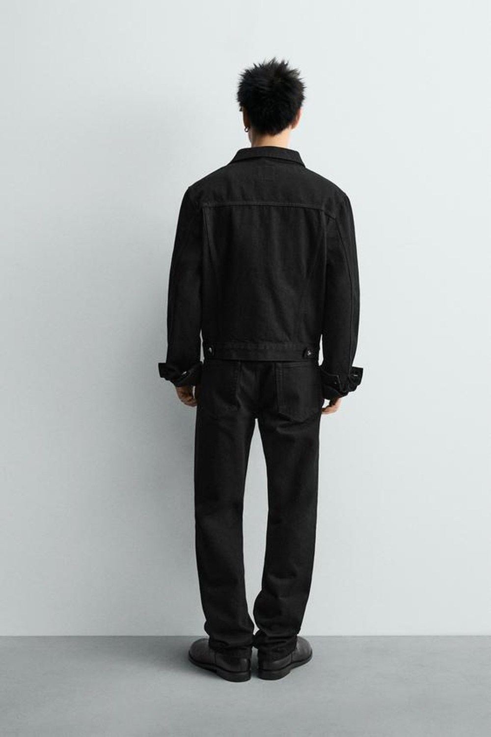 ZARA ДЖИНСЫ STRAIGHT FIT LIMITED EDITION, ЧЕРНЫЙ