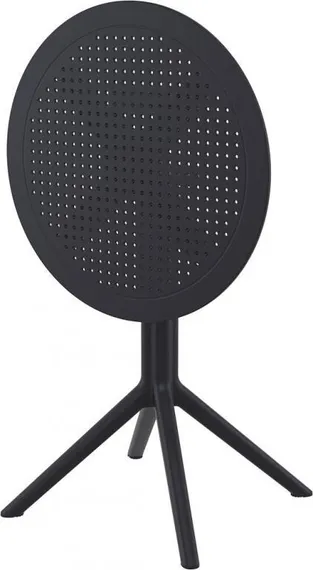 Стол пластиковый складной Sky Ø60 черный