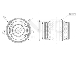 Сайлентблок задней верхней тяги UNIO RMP-20276