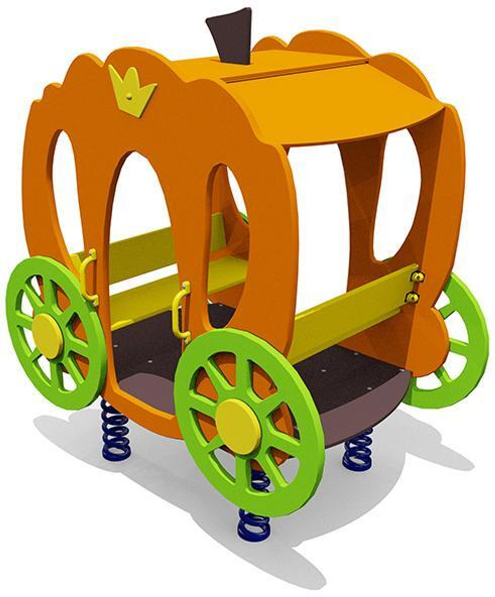 Игровой элемент на пружинах Карета для уличной площадки
