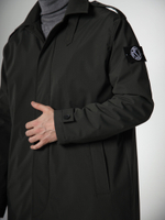 Тренч плащ утепленный демисезонный город горький хаки зеленый