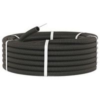 Труба гофрированная ПНД черная 20 мм с протяжкой 100 м УралПак