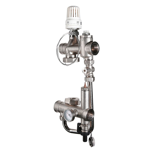 Насосно-смесительный узел, без насоса, монтажная длина 130 мм Valtec VT.VALMIX.0.130