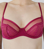 Бюстгальтер с мягкой кружевной чашкой Botanical Lace (Размер: 34F) (Цвет: серый)