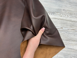 Коричневая кожа для сумок Крузо цв. Коричневый / Cruzo Dark Brown