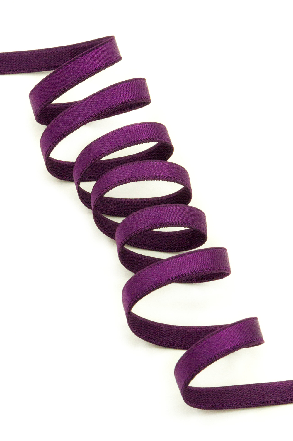 Резинка бретелечная фиолетовая глянцевая 10 мм