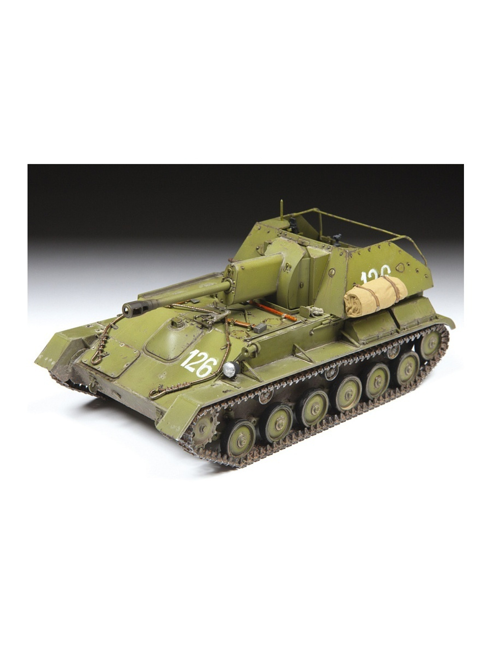 Сборная модель ZVEZDA Советская самоходная артиллерийская установка Су-76М, 1/35