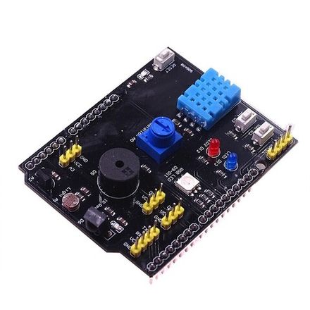 Плата расширения arduino UNO R3 с датчиком температуры и влажности DHT-11, ИК, I2C