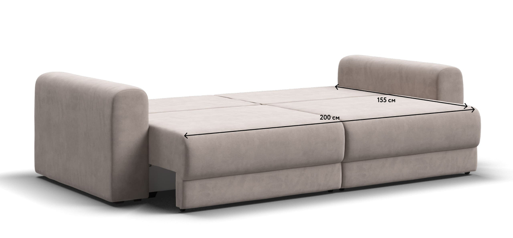 Модульный диван РИЧМОНД MODOOL Велюр Monolit латте