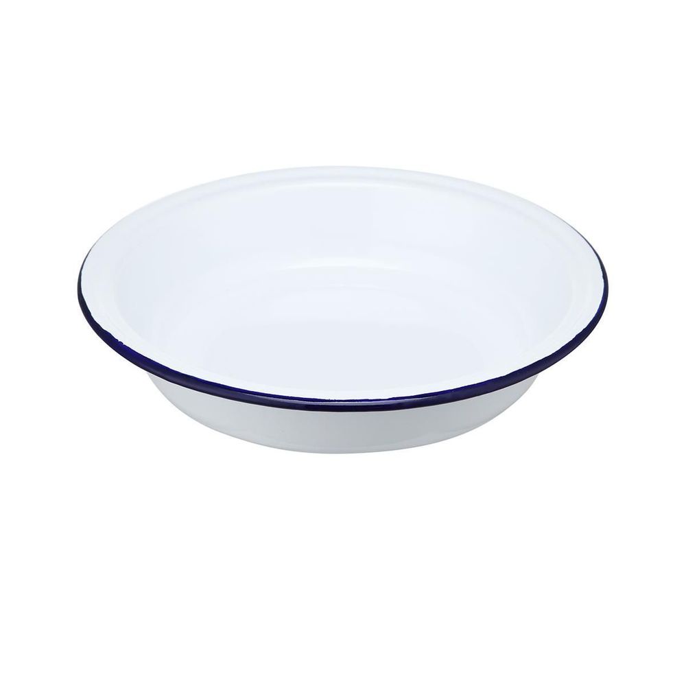 Тарелка,салатник эмалированный d=20 h=4.5 см, &quot;Blue Rim&quot;  P.L.