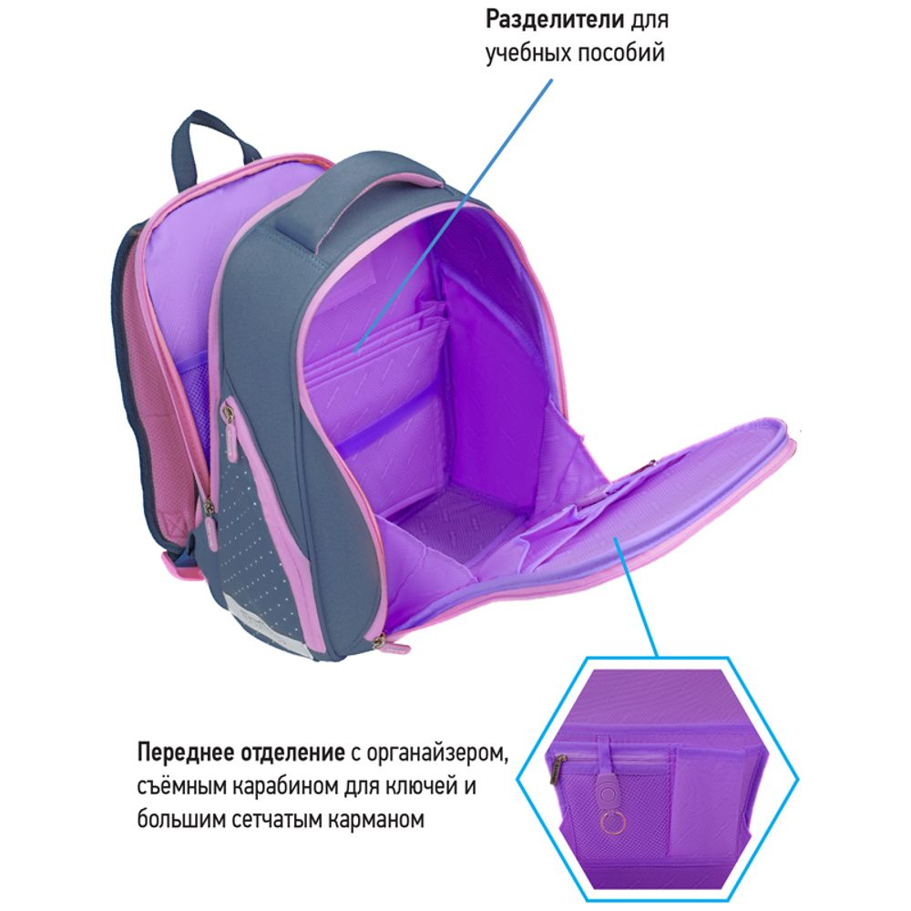 Ранец Berlingo Nova "Meow friend" 37*28*18см, 2 отделения, 2 кармана, анатомическая спинка