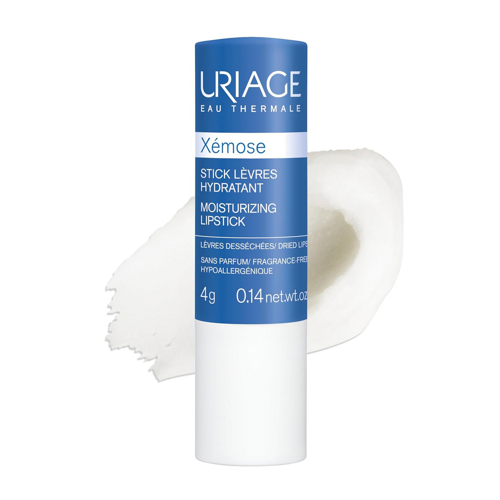 Uriage, Xémose, увлажняющая помада, без запаха, 4 г (0,14 унции)