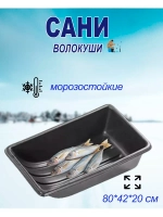 Сани-волокуши С-1/1 с люверсами, 80х42х20 см
