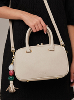 Кожаная сумка Hawaii DBR 31216 светлый крем