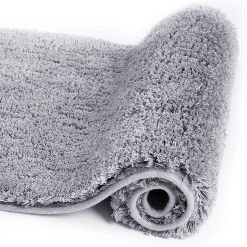 Пушистый коврик для ванной &quot;Soft &amp; Warm&quot;, серый
