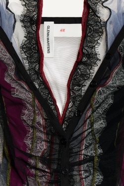 H&M - Glenn Martens Многослойное платье в сеточку, черный