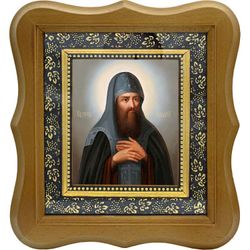 Макарий Печерский, преподобный постник. Икона на холсте.