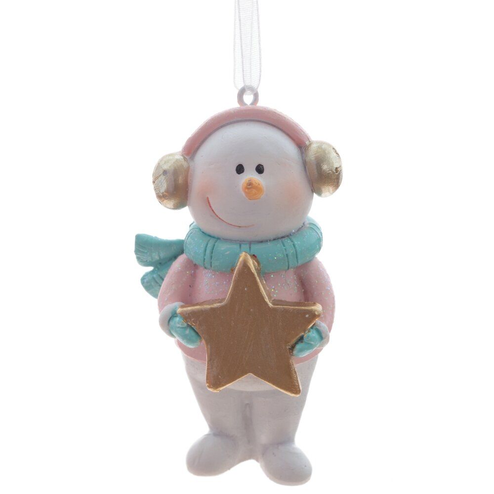 GAEM Изделие декоративное подвесное "Снеговики", L4,5 W3 H8 см, 3в.