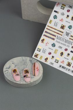 Nogtemoda Наклейки для ногтей Combi Metallic 076