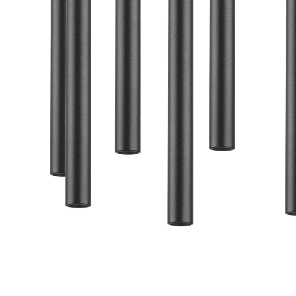 L8T747447 Люстра TUBO LED 40W 2560LM 25G ЧЕРНЫЙ 4000K (574737+747447 (8шт)