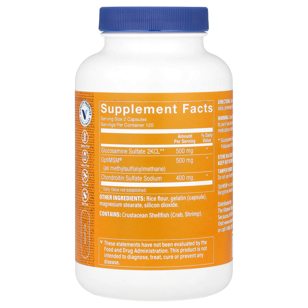 The Vitamin Shoppe, Глюкозамин хондроитин МСМ, 240 капсул