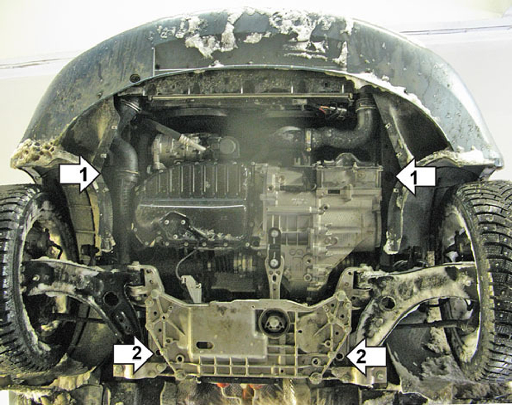 Защита картера Двигателя, КПП. 5 мм, Алюминий. для Skoda Superb 2008-2013, SEAT Leon 2005-2009, Volkswagen Passat B6 2005-2010, Volkswagen Passat CC 2012-2015, Skoda Yeti 2009-2018, SEAT Altea Freetrack 2006-2009, SEAT Leon 2009-2012, Volks MOTODOR.32705