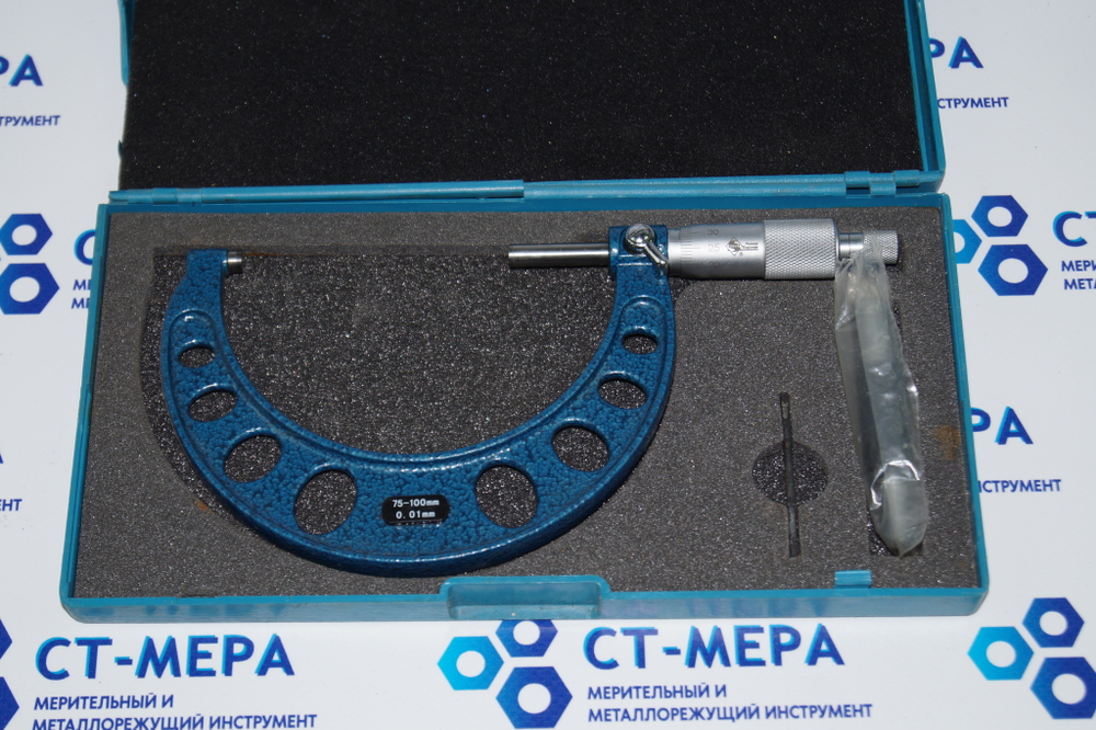 Микрометр МК-100 (75-100мм.) Цена деления 0.01мм. Б/У. (Уценка)