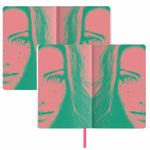 Ежедневник недатированный А5 (138х213 мм), BRAUBERG VISTA, под кожу, гибкий, 136 л., "Eye", 112004