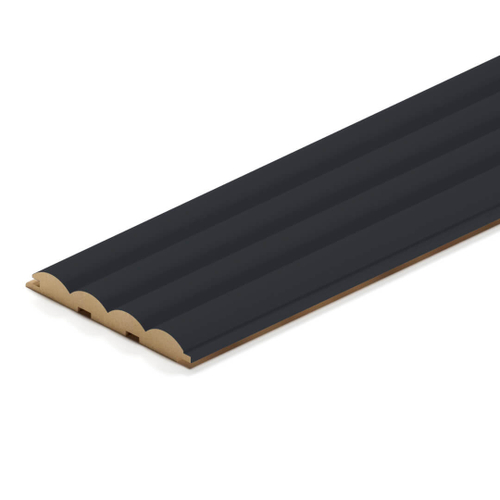 Панель Стеновая Реечная МДФ Stella Wave De Luxe Black Lead 2700x119x16 (4шт.упак.)