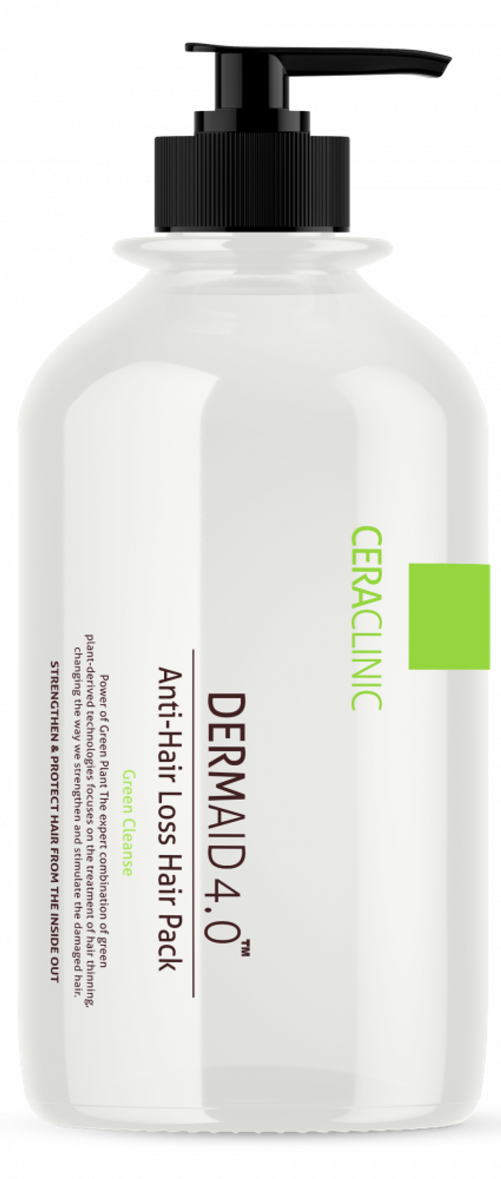 [Ceraclinic] Dermaid 4.0  Anti Hair Loss Hair Pack Green Cleanse - Маска для волос ПРОТИВ ВЫПАДЕНИЯ, 1000 мл