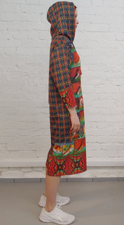 Платье "Бестиарий с павлином"