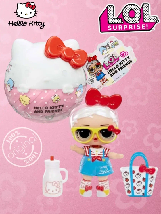 Кукла Лол Сюрприз мини в шаре Hello Kitty оригинал