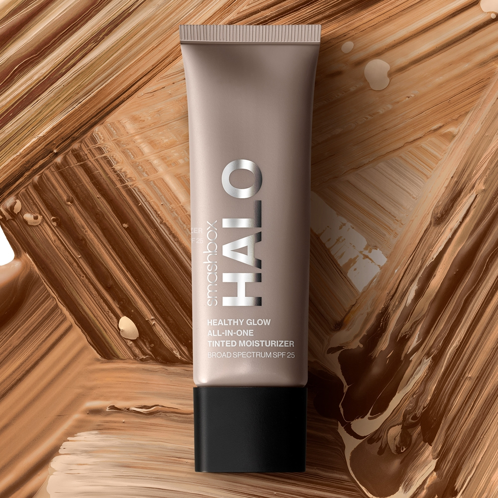 Smashbox Halo Healthy Glow All-in-One Tinted Moisturizer SPF 25 - Тональный увлажняющий крем с эффектом сияния SPF 25 оттенок Medium Neutral, 40 ml
