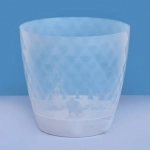 Горшок для цветов пластиковый 3л d-18см «Румба» с подоном прозрачный