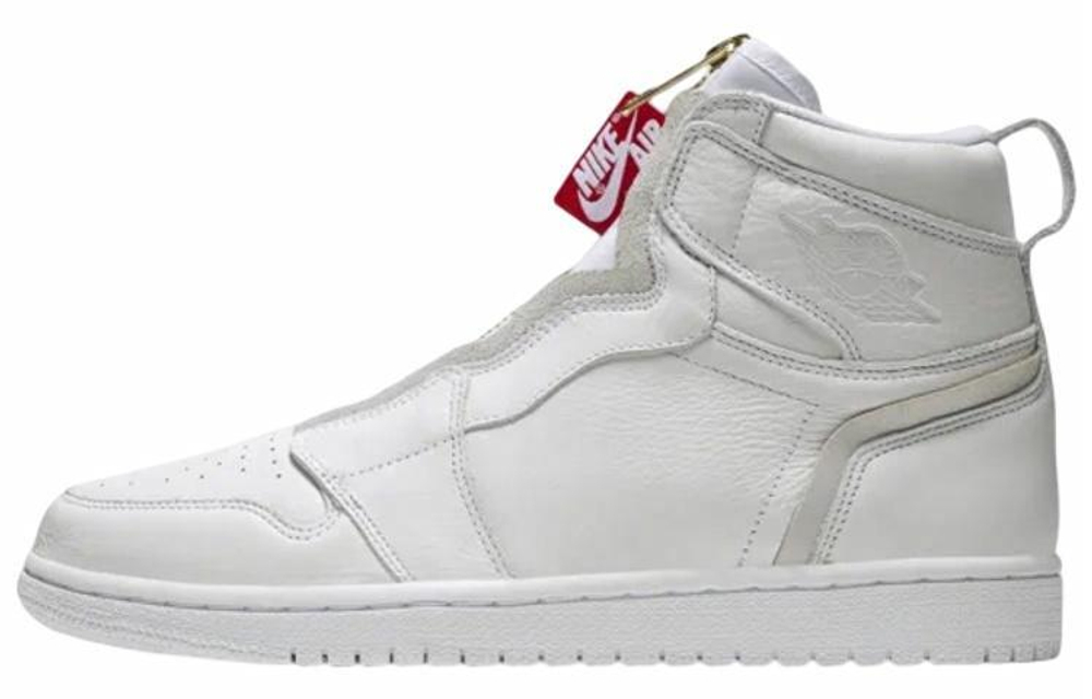 Кроссовки Jordan Air Jordan 1 Retro High Zip White (Женская размерная сетка)