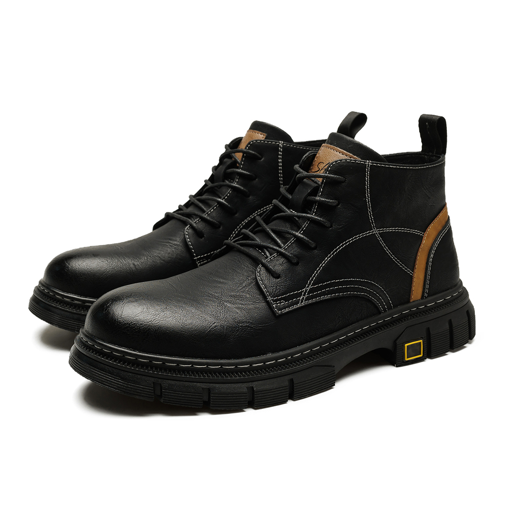 SOBB Work Boots Men"s Mid top Coffee/Black