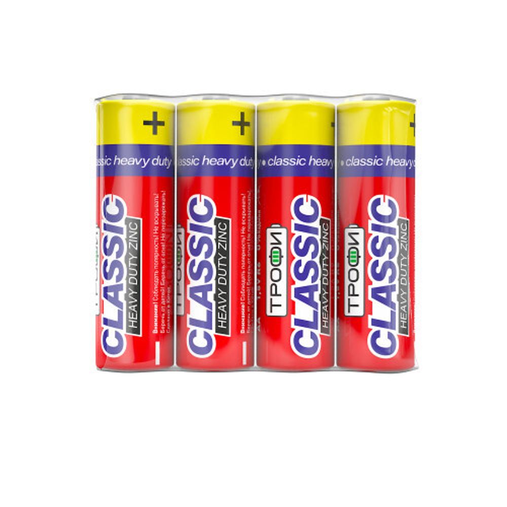 Батарейки Трофи R6-4S CLASSIC HEAVY DUTY Zinc