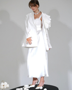 Юбка "В шелках" зефирная макси