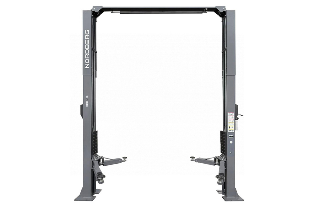 NORDBERG (N4124H1-4G_220) Подъемник двухстоечный 4 т, верхняя синхронизация, H=4,1 м, 220 В, серый