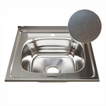 Мойка 50х50 (0,6) вып 3 1/2 MIXLINE 16см с сифоном ДЕКОР